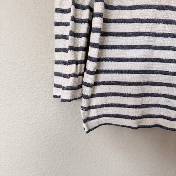 Lou & Grey 3/4 Sleeve Blouse Size Small Nautical Resortwear Striped - Picture 3 of 7